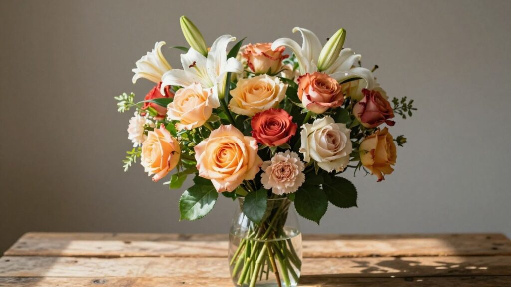 Vibrant bouquet of fresh flowers delivered in Altona.