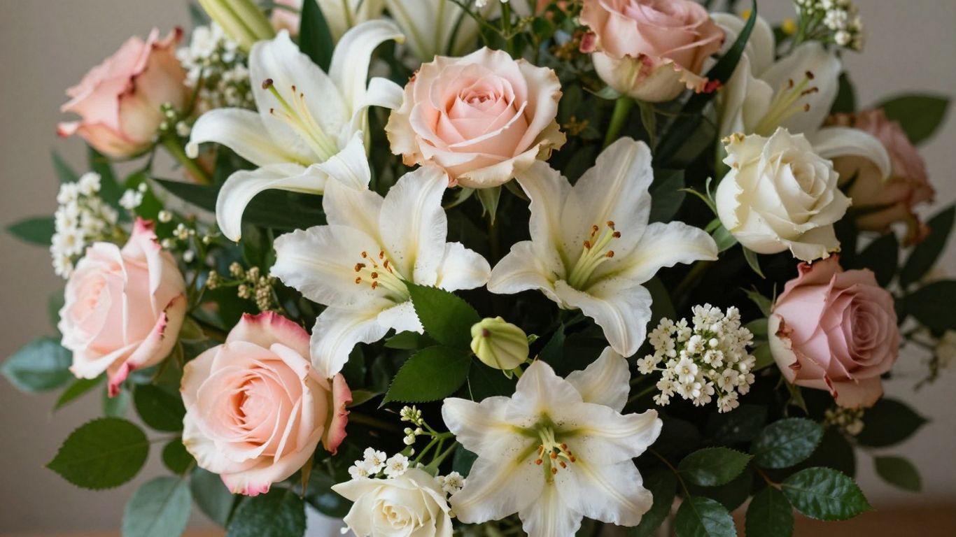 Beautiful floral arrangement from Hobsons Bay Florist.