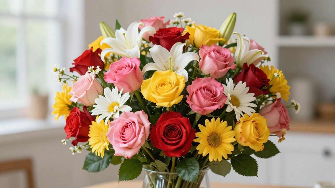 Beautiful birthday flowers in Altona