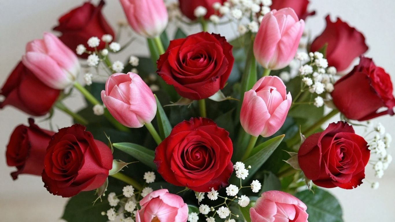 Beautiful Valentine's Day flowers in Altona.